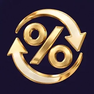Percent cycle icon — Tropic Slots