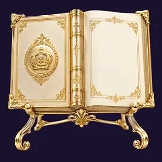 Ornate open book — Tropic Slots