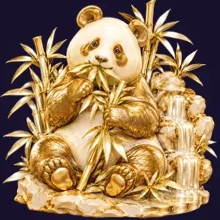 Panda eating bamboo — Tropic Slots