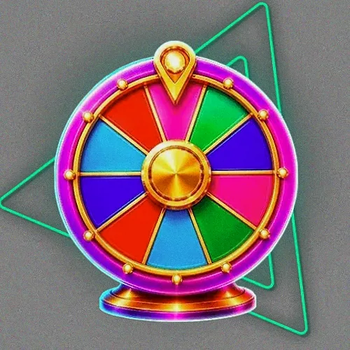 Colourful prize wheel