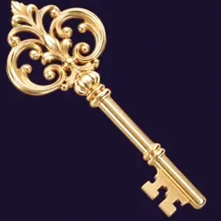 Ornate antique key — Tropic Slots